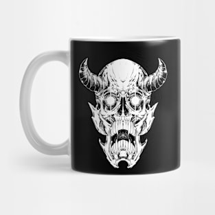 Devil Horns Skull Mug